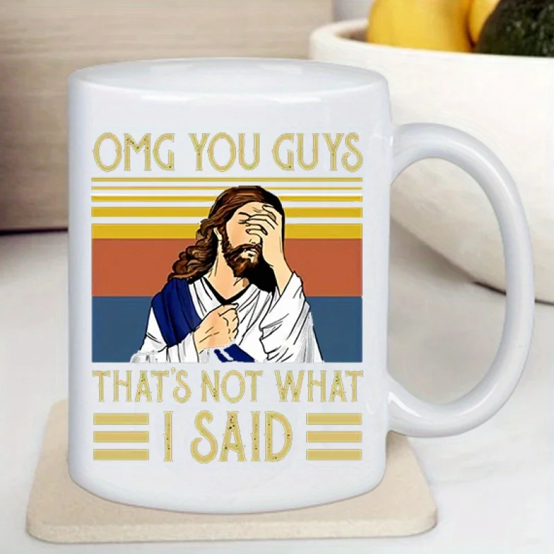 

Керамическая кружка OMG You Guys That's Not What I Said — забавный винтажный дизайн, идеальный подарок для любителей кофе и чая, новый подарок