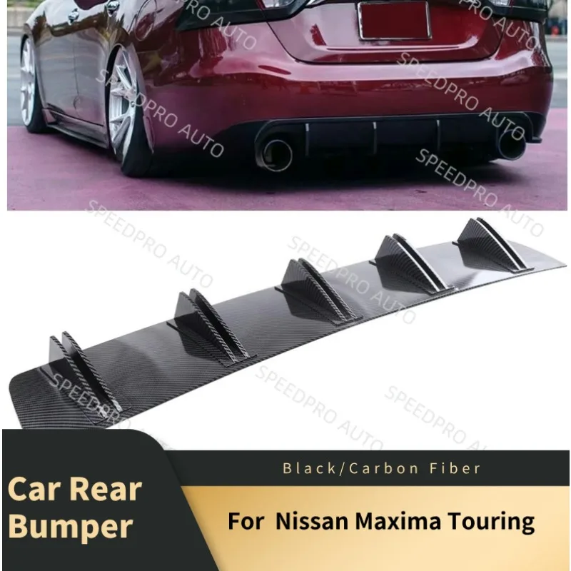 

Rear Diffuser 5 Fins Shark Bumper Splitter Spoiler Lip For Nissan Maxima Touring Car Body Kit Accessories Black