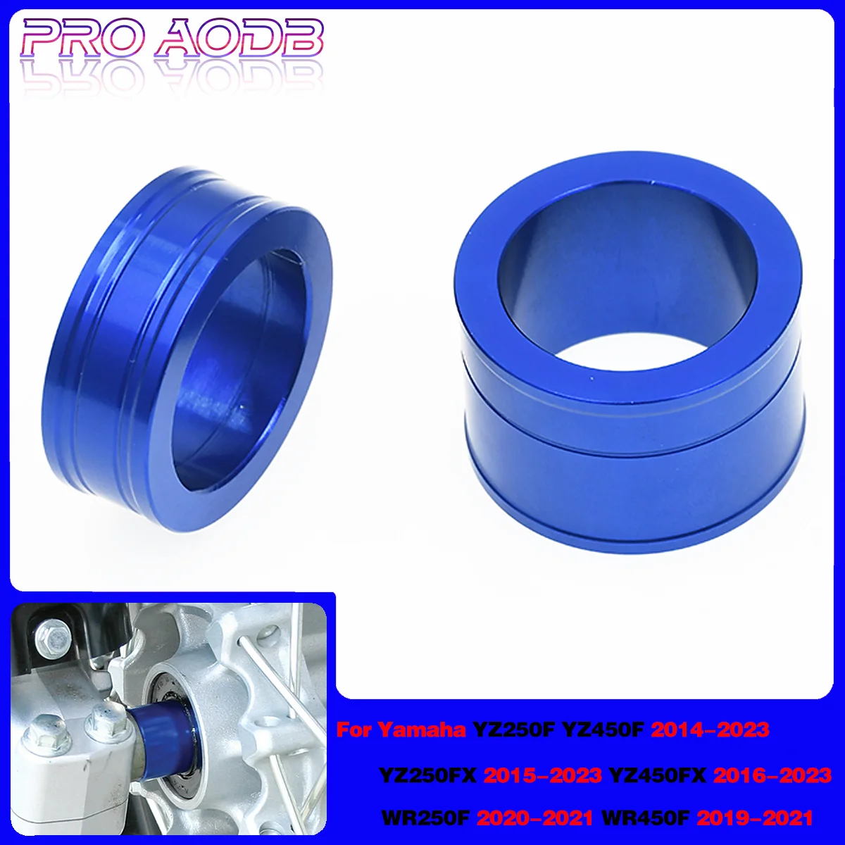 

2014-2023 CNC Front Wheel Spacer Hub Collar For Yamaha YZ250FX YZ450FX YZ WR 250F 450F YZF WRF 250 450 CC Dirt bike Accessories