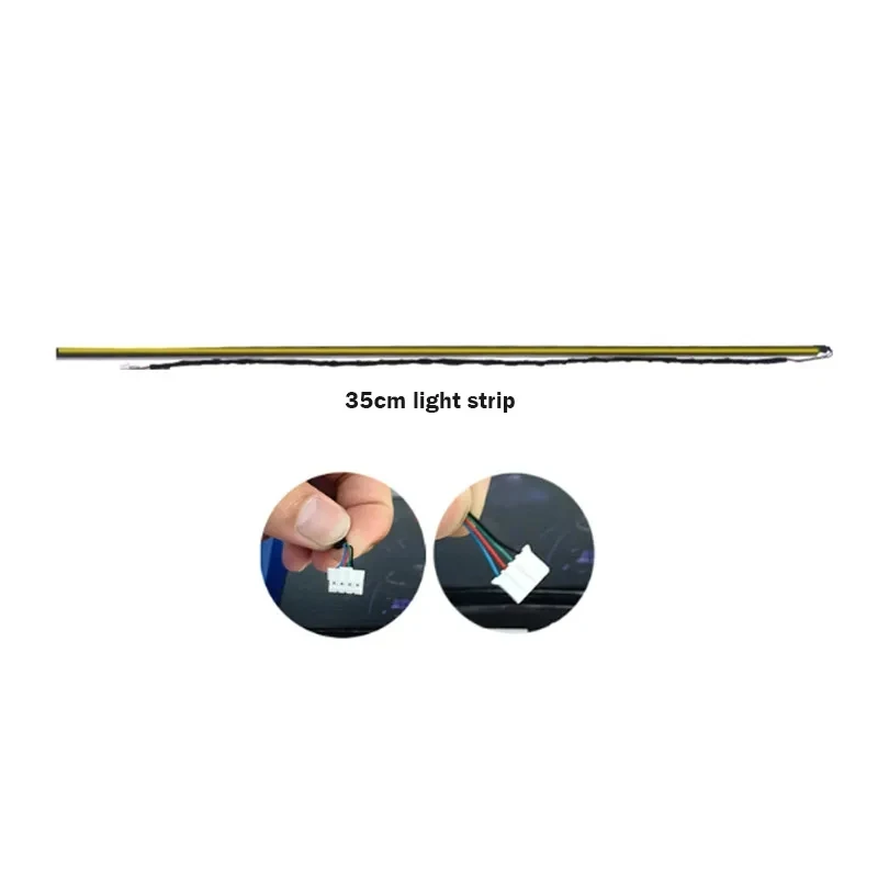 Dual Zone 18/22 in 1 Umgebungslichtteile 64 Farben RGB-Hauptsteuerung Sub-Controller Lautsprecherlichter 35/75/110 cm Lichtstreifen
