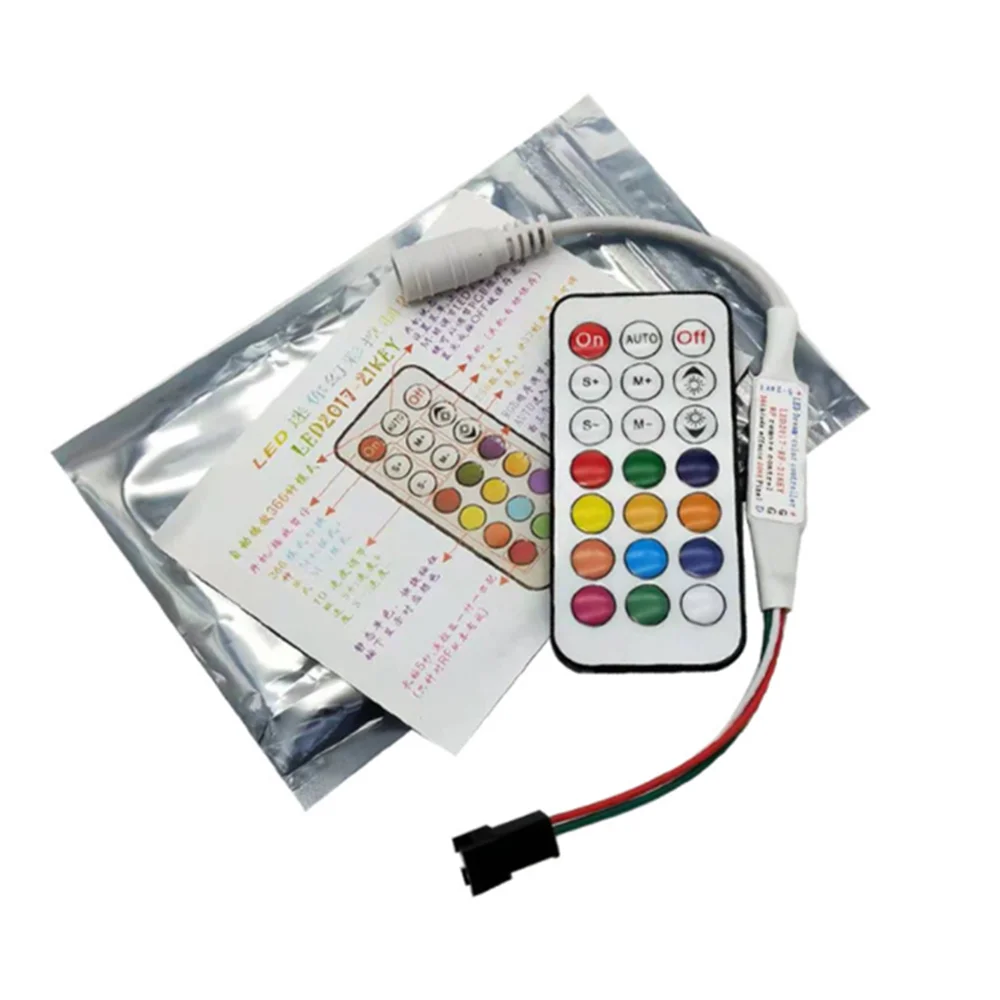 21-Key RF Controller Magic RGB LED Controller With Remote Control Mini Smd For WS2812B WS2811 LED Strip 5-24V