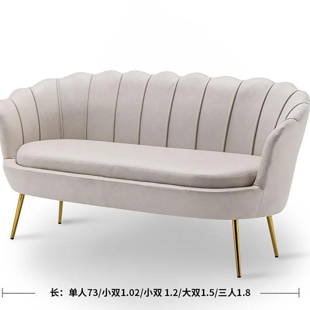 Sofá largo para novia y novio, sillón de tres asientos, color blanco, nuevo diseño