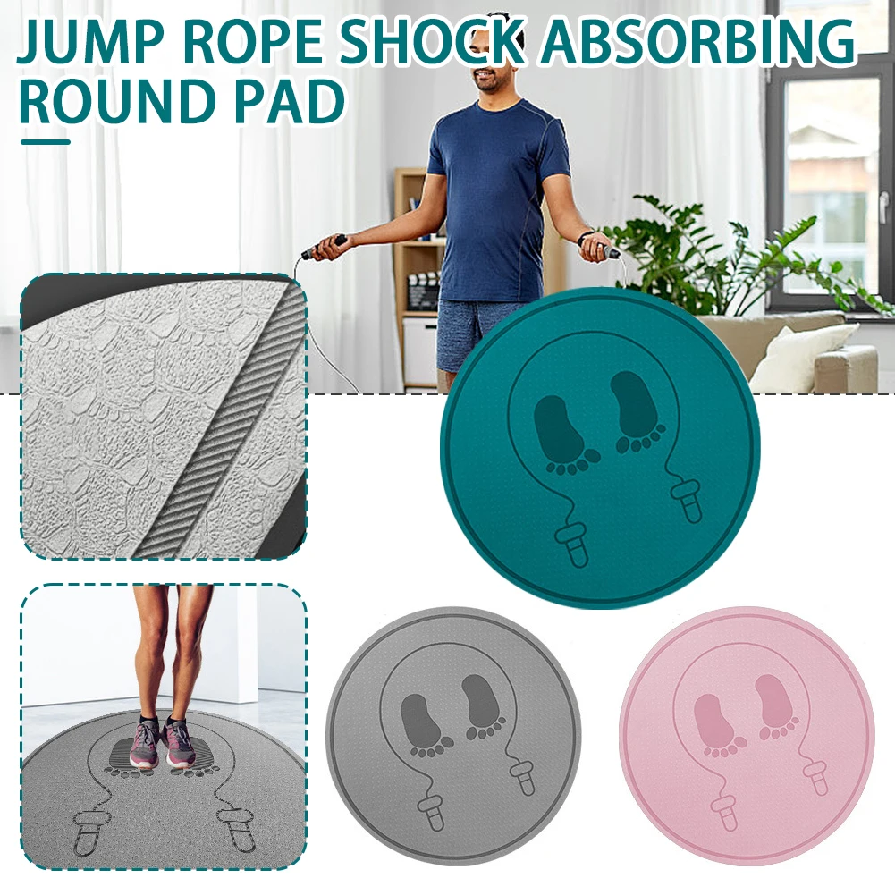 Jump Rope Cardio Mat Skipping Rope Mat Round Workout Mat Durable Fitness Padded Mat Shock Absorbing Mat For Cross Rope Exercise