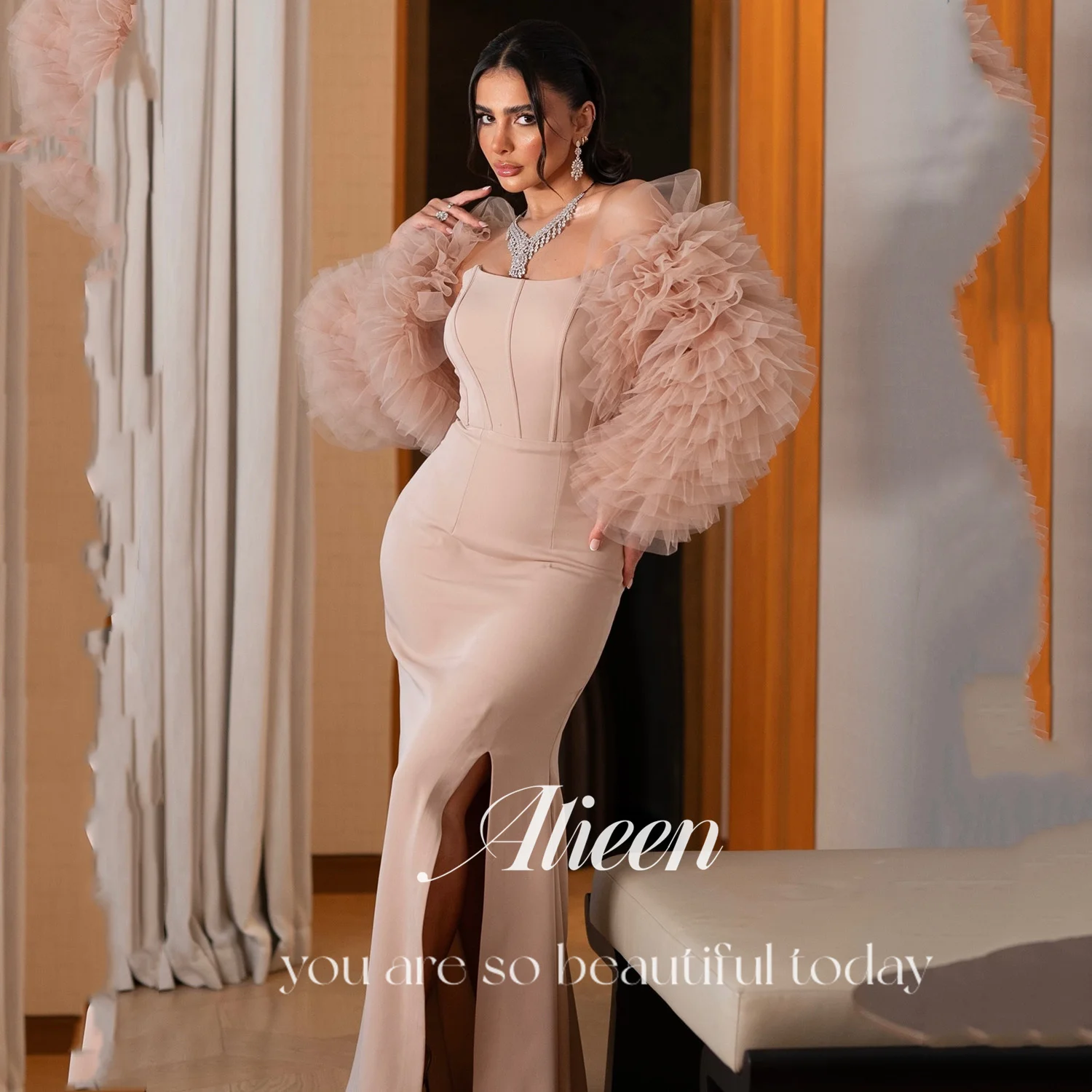 

Aileen Off the Shoulders Elegant Party Dresses 2025 Vestidos De Festa Mermaid Women Evening Dress Customized فساتين سهرة Grace