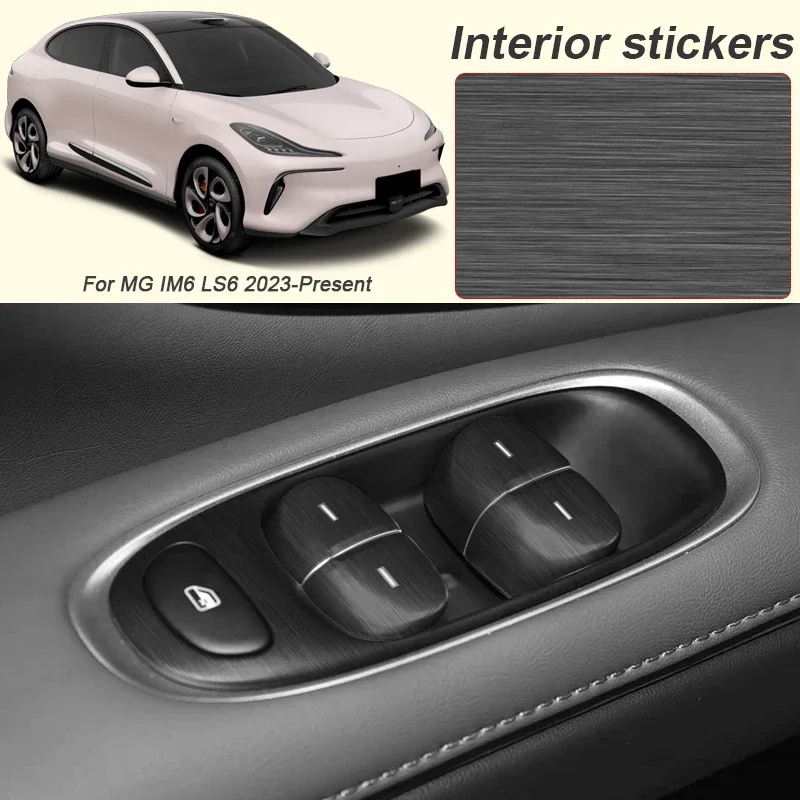 

For MG IM6 LS6 2023-Present LHD Car Carbon Interior Sticker Window Lifting Panel Decal Gear Door Protective Film Auto Accessory
