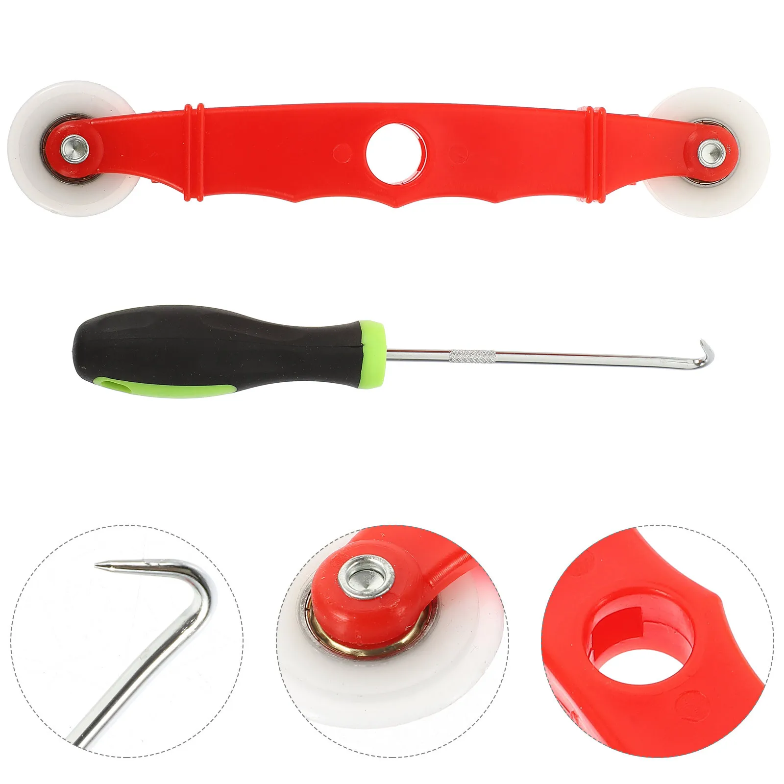 

1Pcs Mesh Screen Window Rolling Tool Double Roller Pressing Wheel Durable Handle Screen Net Replacement Door Window Installation