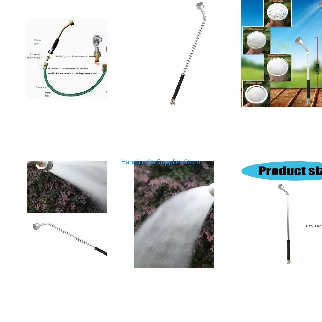 R1WA Ergonomic Grip Watering Wand With Leakproof Rubber Washer For Plant Seeding