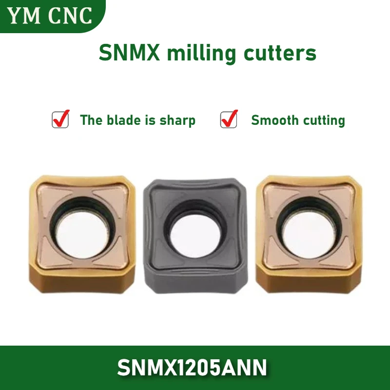 SNMX1205 SNMX1205ANN Carbide Milling Insert 45 Degree Fast Feed Face Milling Cutter CNC Turning Tool