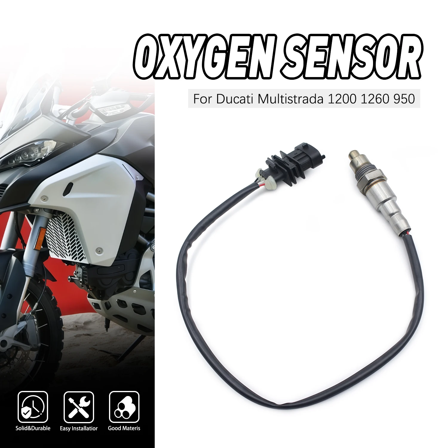 For Ducati Multistrada 1200 D-Air Pikes Peak Sport 1260 Enduro Grand Tour GT 950 V2 S Oxygen Sensor Exhaust 55214491B Motorcycle