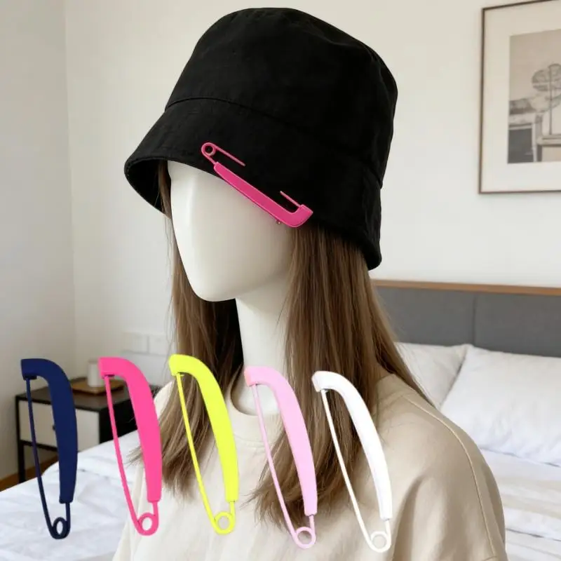 2Pcs Waist Buckle Fluorescent Pin Silk Scarf Buckle Korean Style Corsage Brooch Colorful Clothing Accessories Sweater Pants Pin