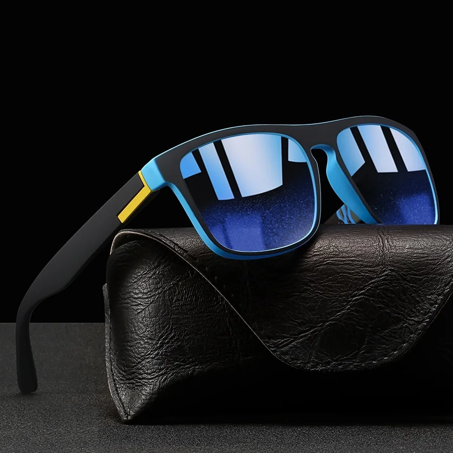

Fashion square UV400 Sunglasses Men Women Driving Fishing Colorful Trendy Lightweight Outdoor Goggles