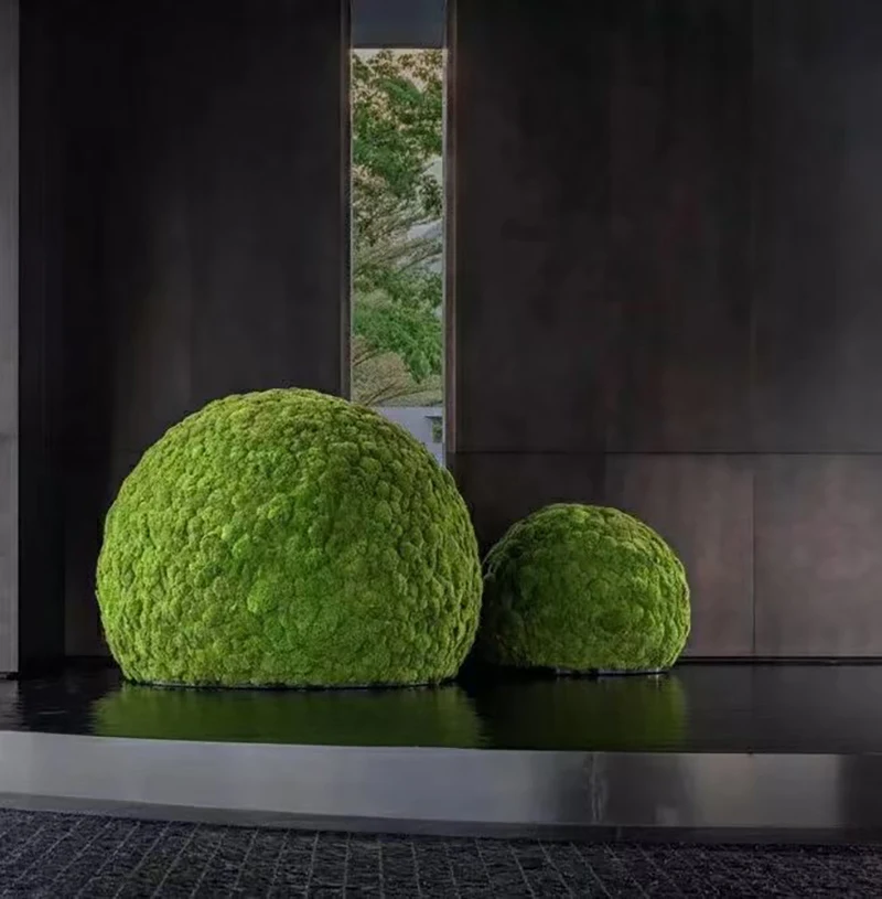 

Modern Simplici Chinese Sle Eternal Moss Ball Dried Flower een Plant Scenery Tea Room Model Room Ss Office Hotel Club