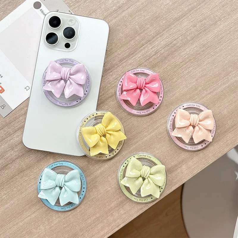 

BOHO Bowknot GripTok Магнитный держатель Smart Tok Phone Ленивый кронштейн для iPhone Универсальная подставка для пальцев для Magsafe