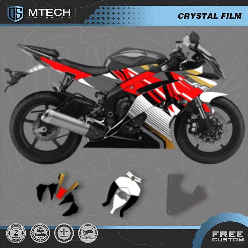

DSMTECH Custom Motorcycle Graphics Enduro Decals Stickers Kits For YAMAHA 2008 2009 2010 2011 2012 2013-2016 R6 Enduro 002