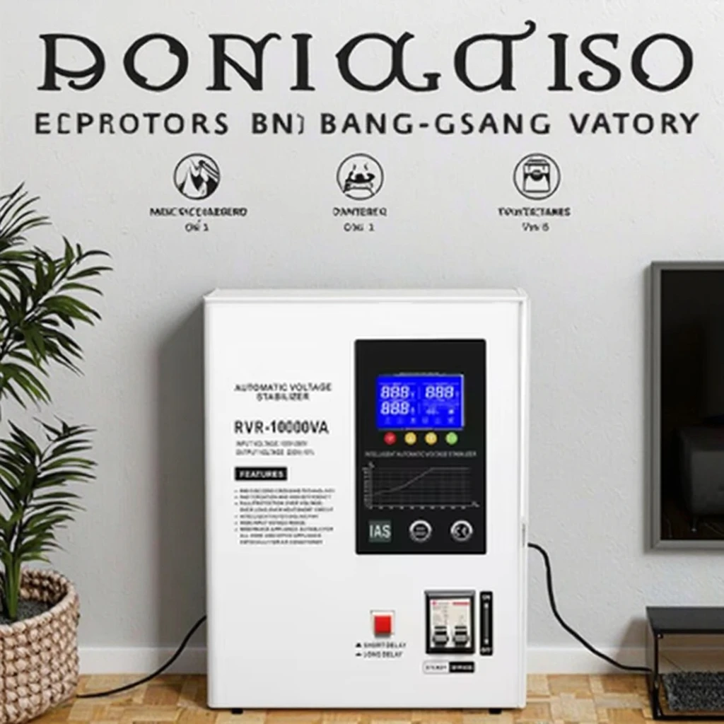 10KVA  Single Phase Based Digital Circuit AC Relay Control 90-280V Voltage Regulator Stabilizers
