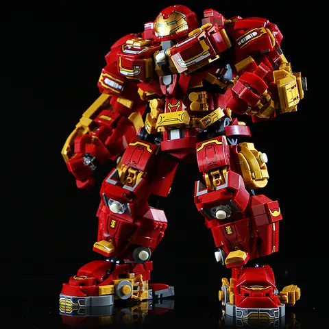 Marvel Superheroes MOC Building Blocks 2000+Pcs Iron Man Bricks Set Ornament Creative Toys Christmas Gifts for Kids Boys Adult
