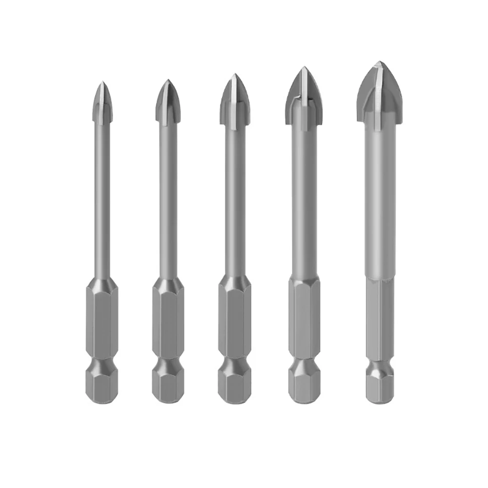 Cross Hex Tile Bits Glass Ceramic Concrete Hole Opener Alloy Triangle Drill Size 4/5/6/7/8/10 mm Power Tools Accessories