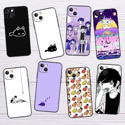 Omori Game Fanart Phone Case For iPhone 16 13 Pro Max 12 Pro Max mini 15 14 11 Pro Max XS X XR Plus Soft Cover