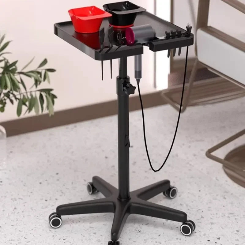 Salon Trolley Cart with Magnetic Bowls, Height Adjustable Hair Stylist Tool Organizer Rolling Cart for Hair Salon Spa Tattoo