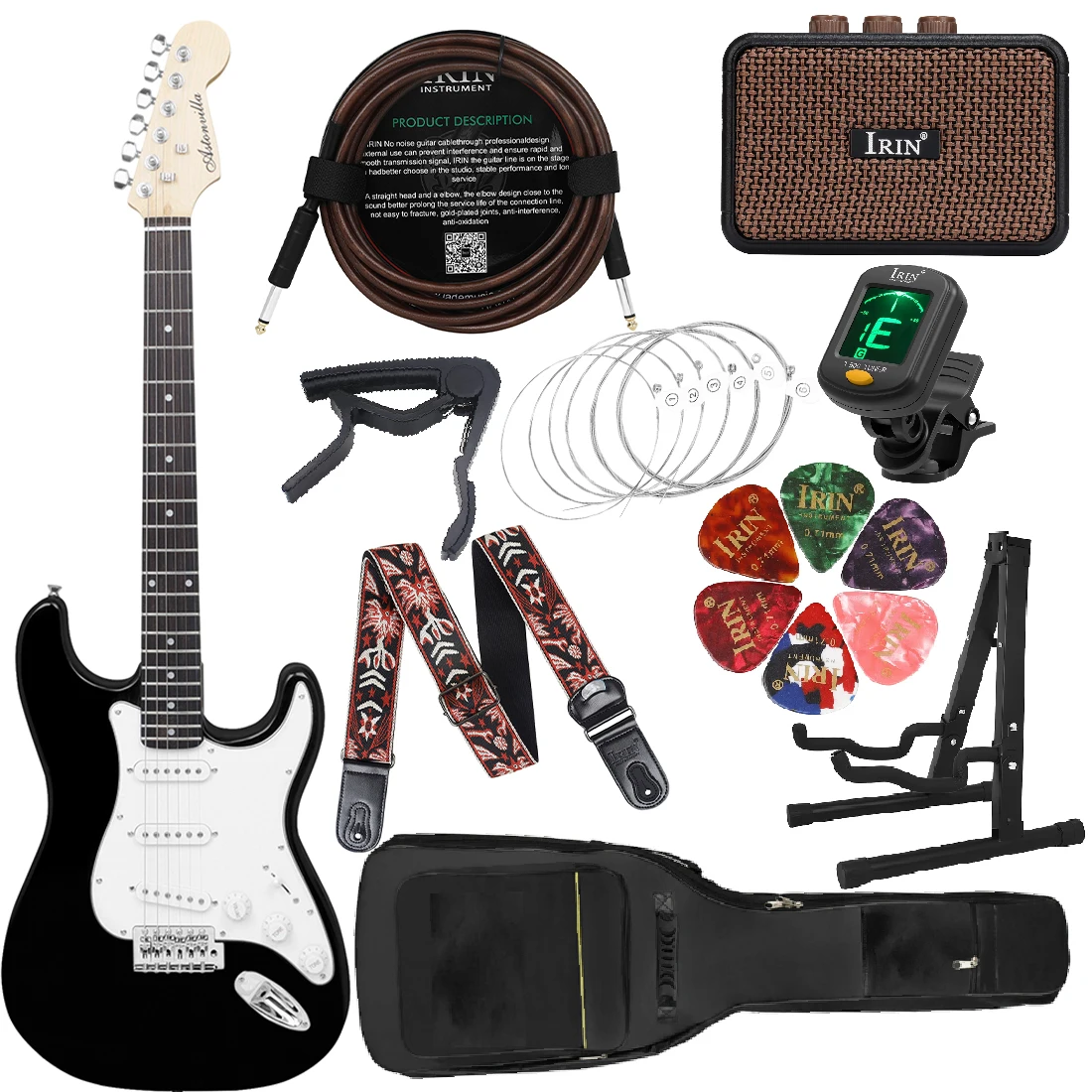 

Astonvilla Electric Guitar Single Shake ST Series Set for Adult Beginners, Beginner's Guide to Electric Guitar Set