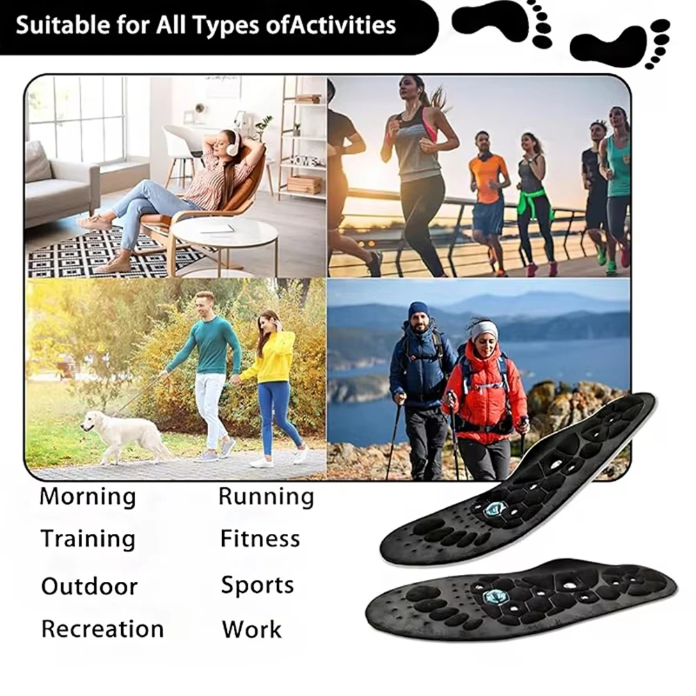 

Магнитные комфортные мужские и женские массажные стельки для акупунктурных точек, массажные стельки для ног из ЭВА, спортивные стельки для поддержки свода стопы, ортопедические стельки