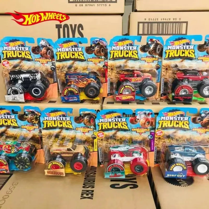New Hot Genuine Hot Wheels Fyj44 1/64 Monster Trucks Serie 2025 Mix AB Serie Raccogliere Auto Giocattoli Diecast Kid Regalo di Festa