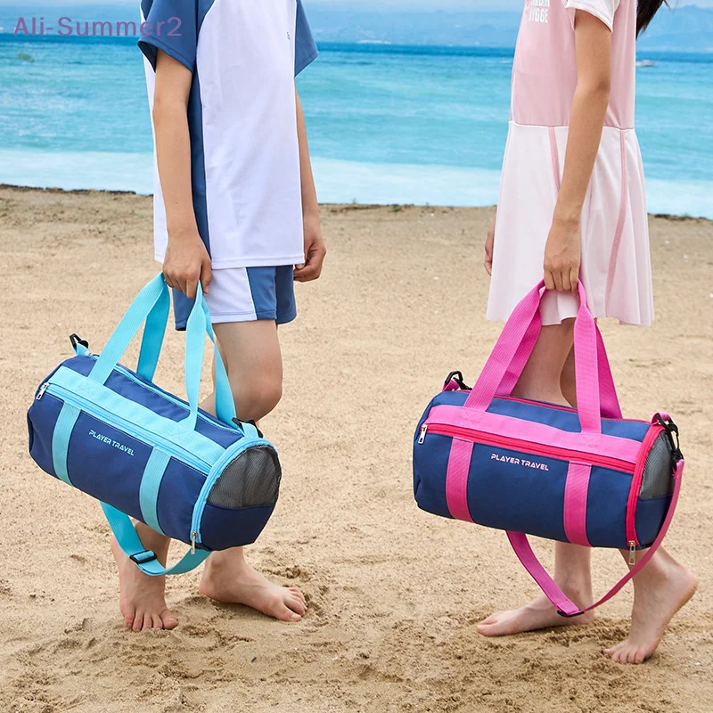 

{Summer2} Детская сумка для хранения вещей для плавания, сумка для плавания с разделением на сухое и влажное отделение, водонепроницаемые спортивные сумки для фитнеса, аксессуары для плавания