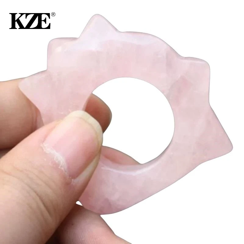 

1PCS Ring Shape Facial Scraping Board Massaging Board Natural Jade Gua Sha Board Scraping Board Gua Sha Facial Tool For Face