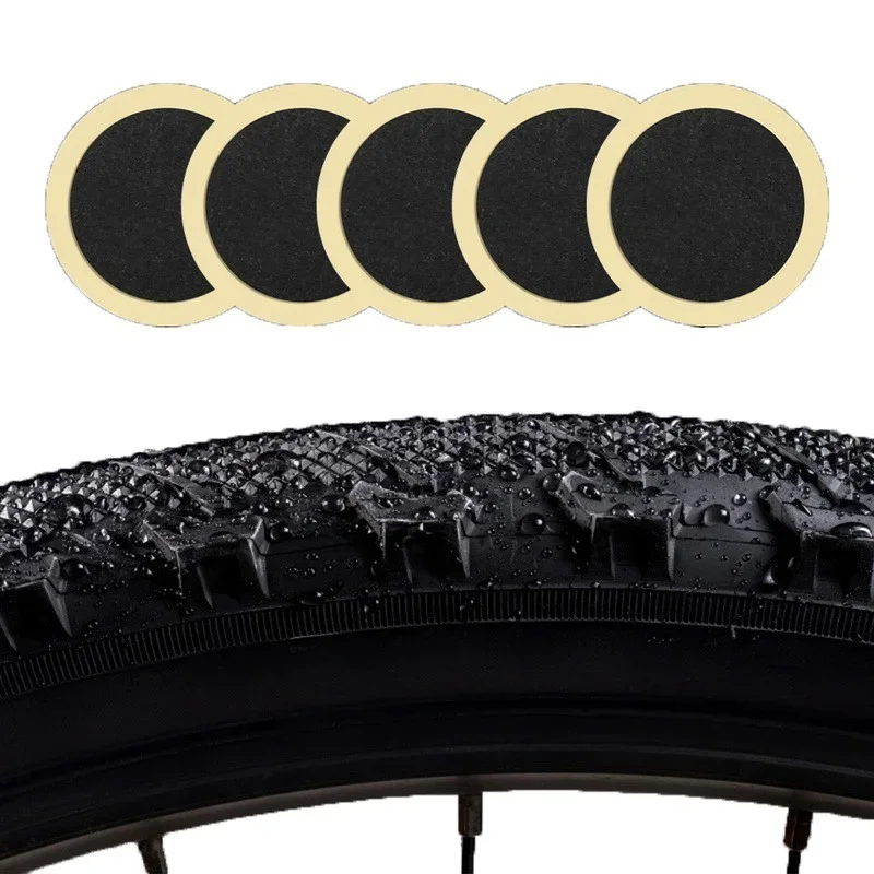 Quick Bicycle Tire Repair Patch Glue-Free Adhesive Repairing Tyre Protection Patch for Mountain Road Bike Inner Tyre Repair Pads