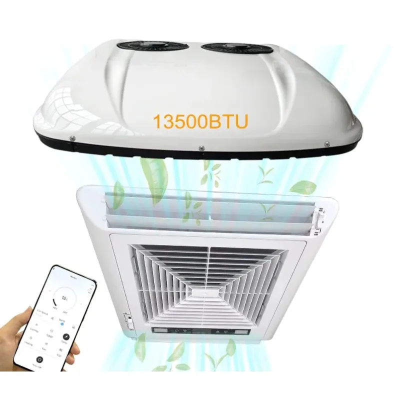 

12 Volt RV Rooftop Air Conditioner Camper AC Unit Camper Van Roof Air Conditioner With Heat Pump American Market