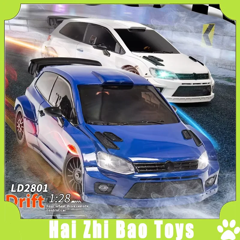 Landa LD2801 full-size simulation 1:28 2.4G POLO R full proportional four-wheel drive drift remote control car children's toy