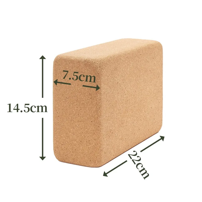 High Density Cork Yoga Block beginner leg Press Dance Brick Cork Yoga block