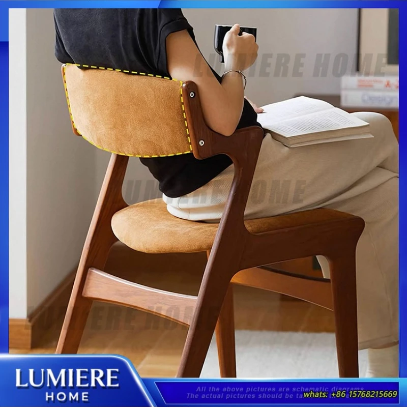 

Французский ретро-стул из массива вишневого дерева с высокой спинкой, универсальный, для столовой, гостиной, рабочего стола, туалетного столика, декоративный, для дома