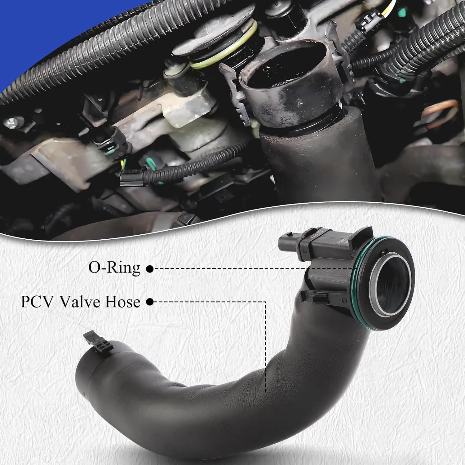 11127588417 11127598091 Crankcase Vent Hose For BMW X1 2012-2013 For BMW X1 X3 X4 X5 2009-2018 228i 320i 328i 428i 2014-2016