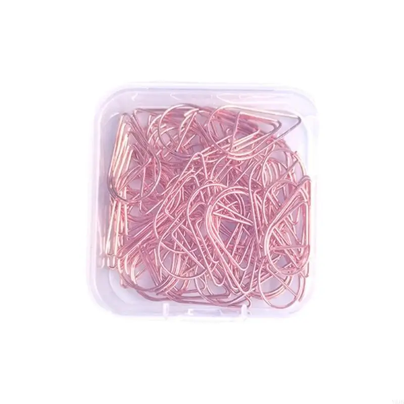 Y5JB 50 PCS PAPER PAPER CLIPS Metal Office Clips Clips Plannner Clips