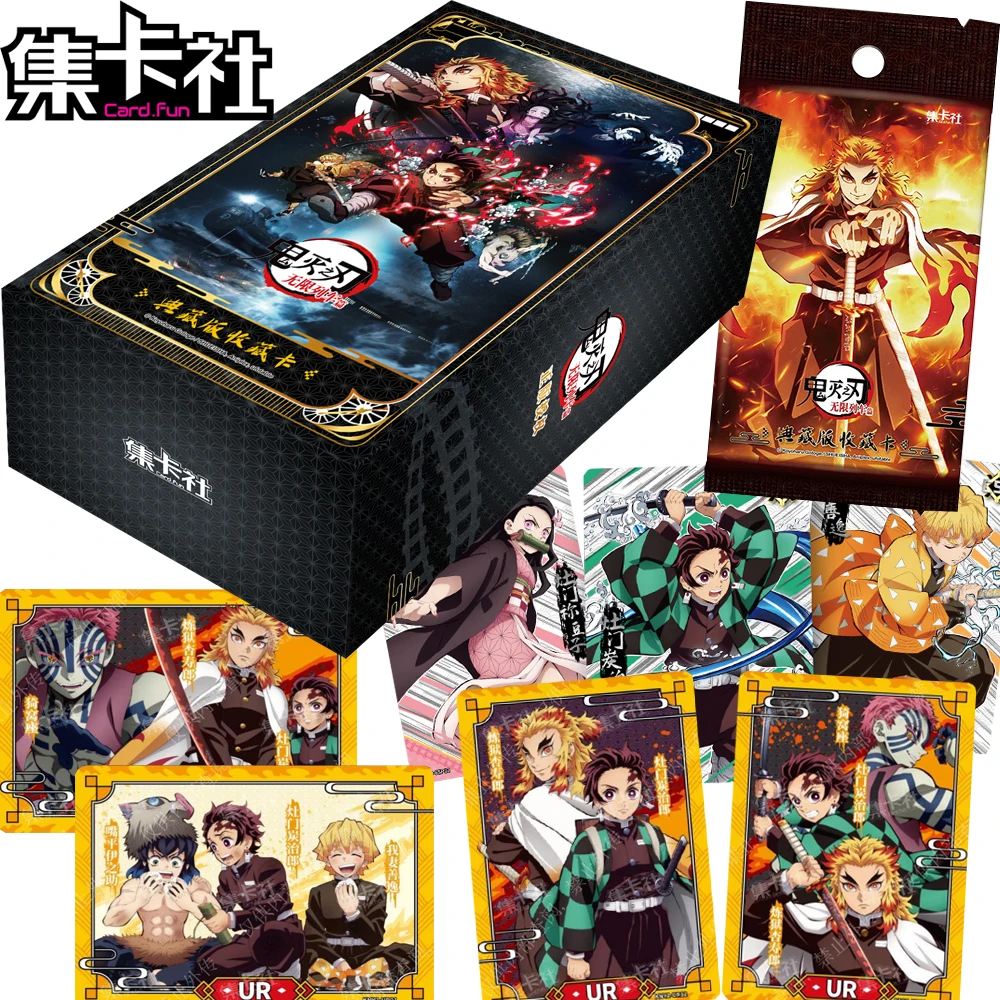 

CARD.FUN Genuine Demon Slayer Collection Cards for Friends Anime Battle Cool Special Effects Character Cards Toys Birthday Gifts