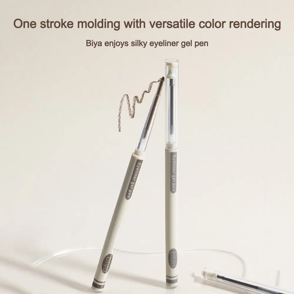 Lápiz Delineador de ojos en Gel resistente al agua y a prueba de manchas, lápiz Delineador de ojos con detalles triangulares precisos de pigmento alto y duradero