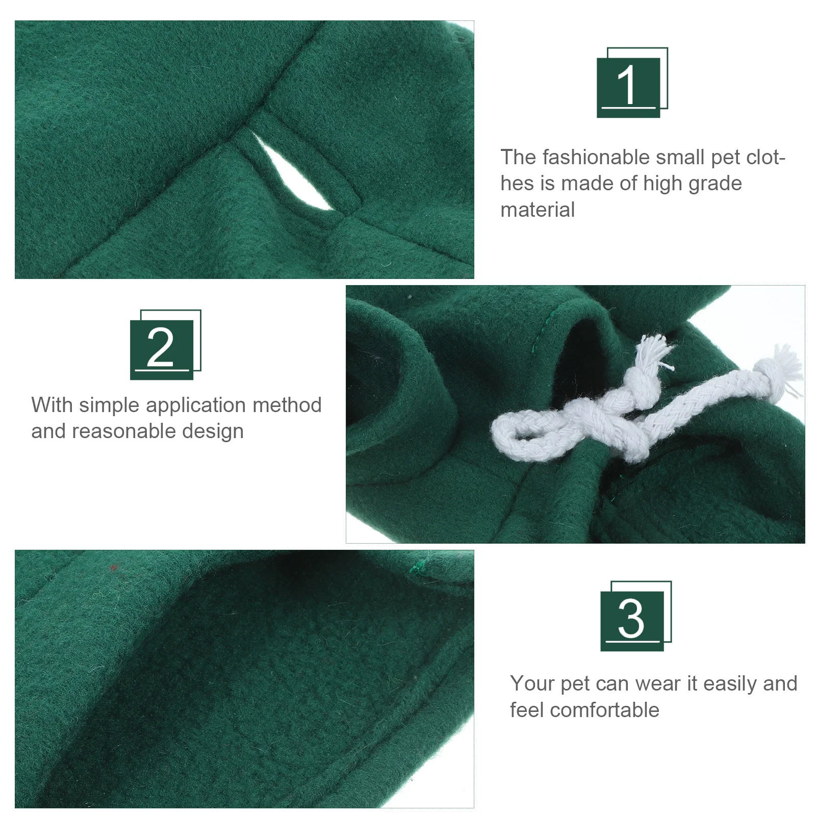 

Pet Sweatshirt For Rabbit Hamster Guinea Pig Small Animal Outdoor Wear Breathable Costume Clothes Pet Accessory Small Pets