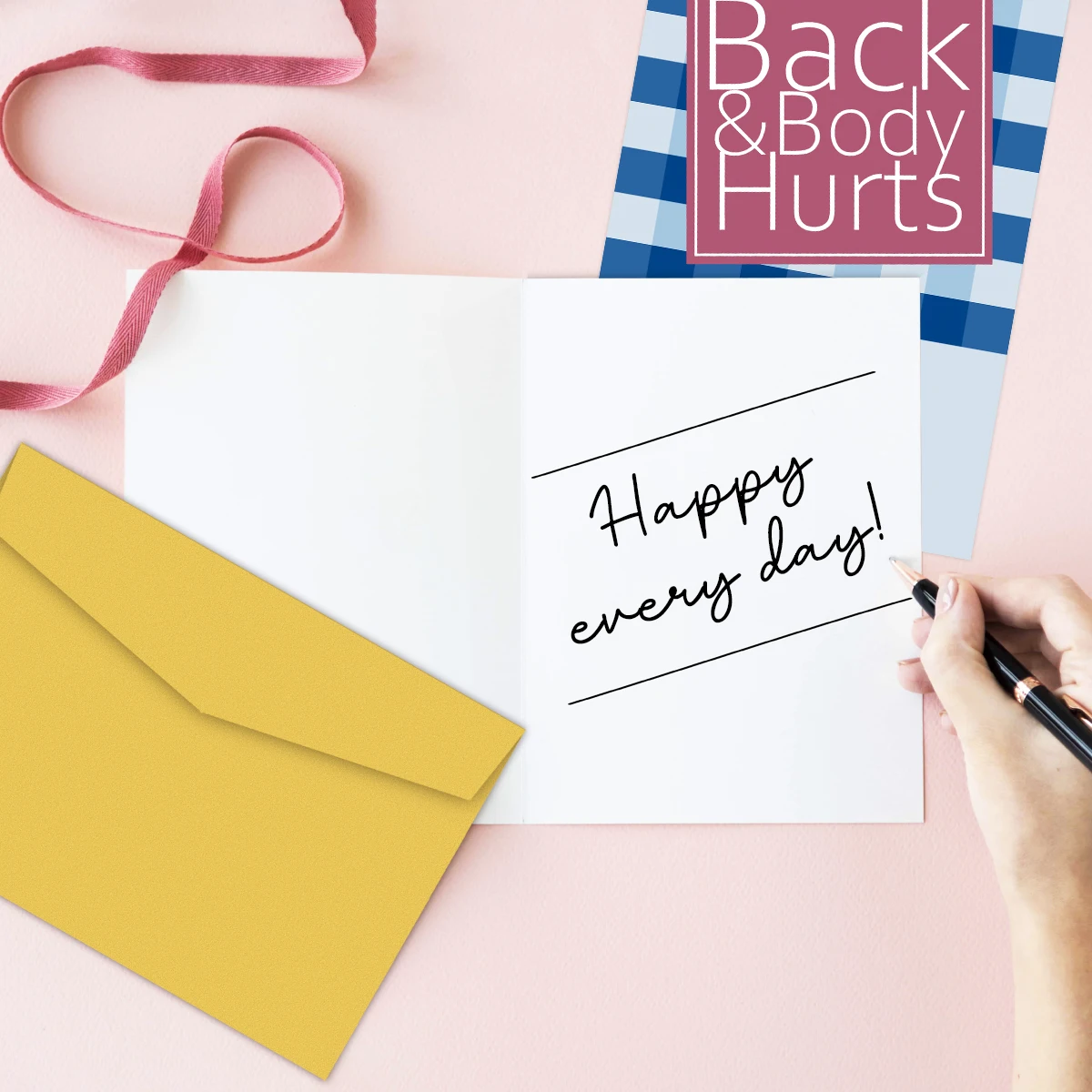 1pc lustige Geburtstags karte, lustige kreative Karte, Rücken und Körper verletzt Karte, immer alte Karte für Freunde, Mama, Papa, Schwester, Geburtstags geschenk – Detail 10