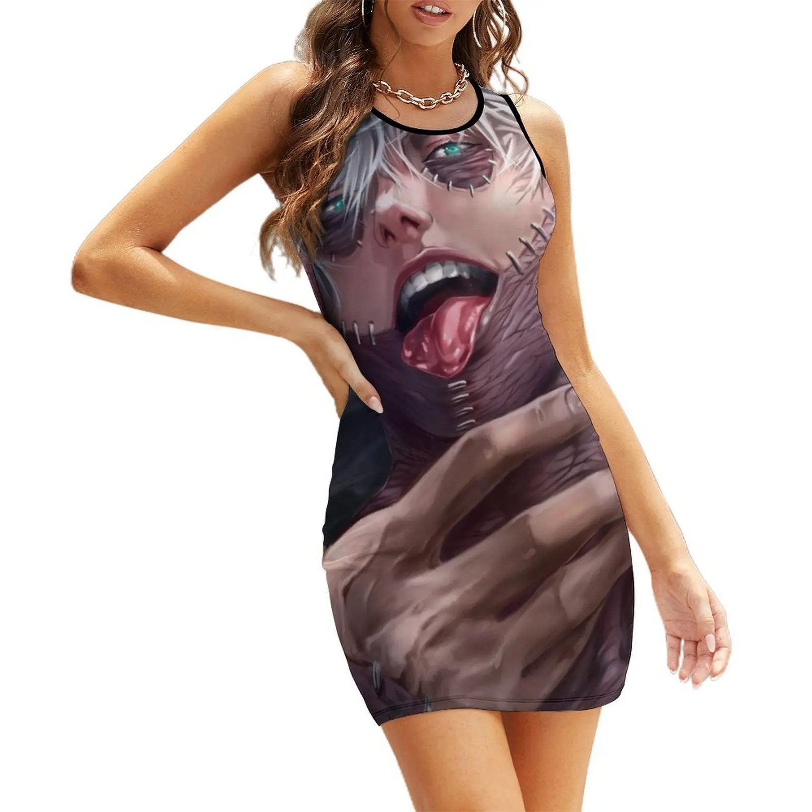 

toya bnha Sleeveless Sundress Beachwear dresses for women 2025 women dresses dress party night