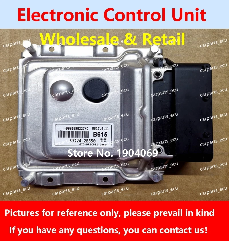 

39124-2B550 B615 для Hyundai Elantra Rena, компьютерная плата двигателя автомобиля 39133-2B491 484 ECU 39117-2B531 K36B ME17.9.11