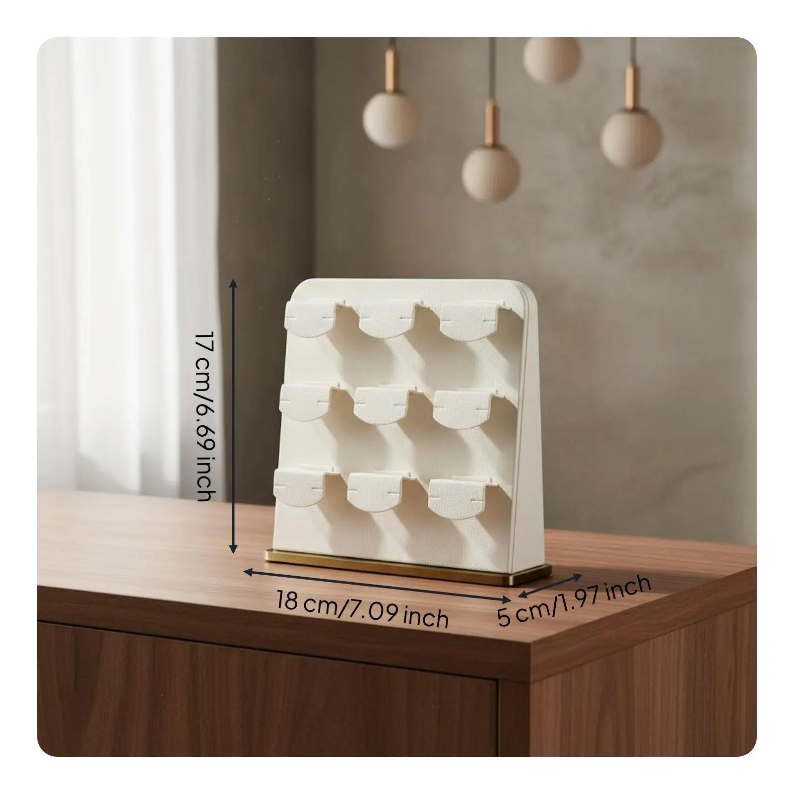 Earring Display Stand Luxury Jewelry Holder Organizer with Metal Base for Jewelry Store Showroom Display view 5