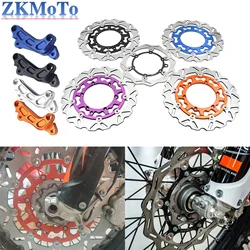 Motorcycle 260mm 320mm Front Floating Brake Disc Caliper Mounting Bracket For KTM 125-500 XC XCF XCW SX SXF EXC EXCF 1994-2023