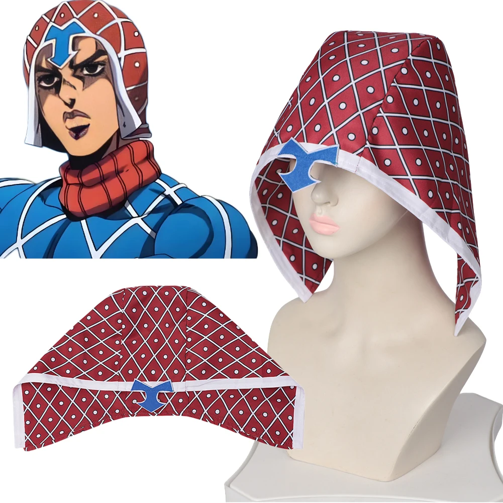 Jojo Bizarre Hat - Guido Mista Red Hat Anime JoJo