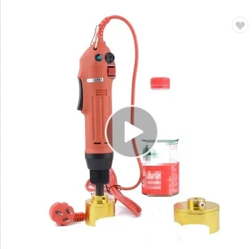 Manual Electrical Screw Cap Capping Machine Hand Held Bottle Single Head Capping Machine