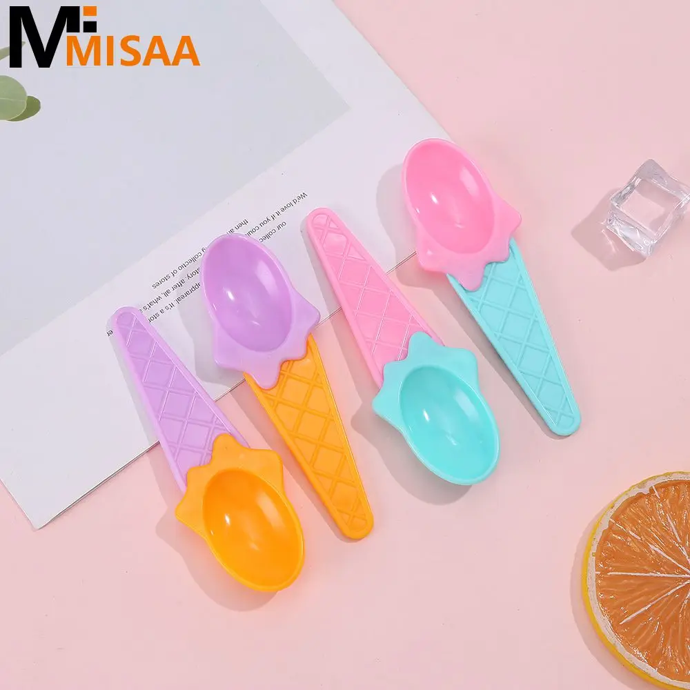 Plastic Bowl Great For Ice Cream Party Reusable Kids Cake Plastic Scoop Ice Cream Accessories Dessert Scoop Tableware