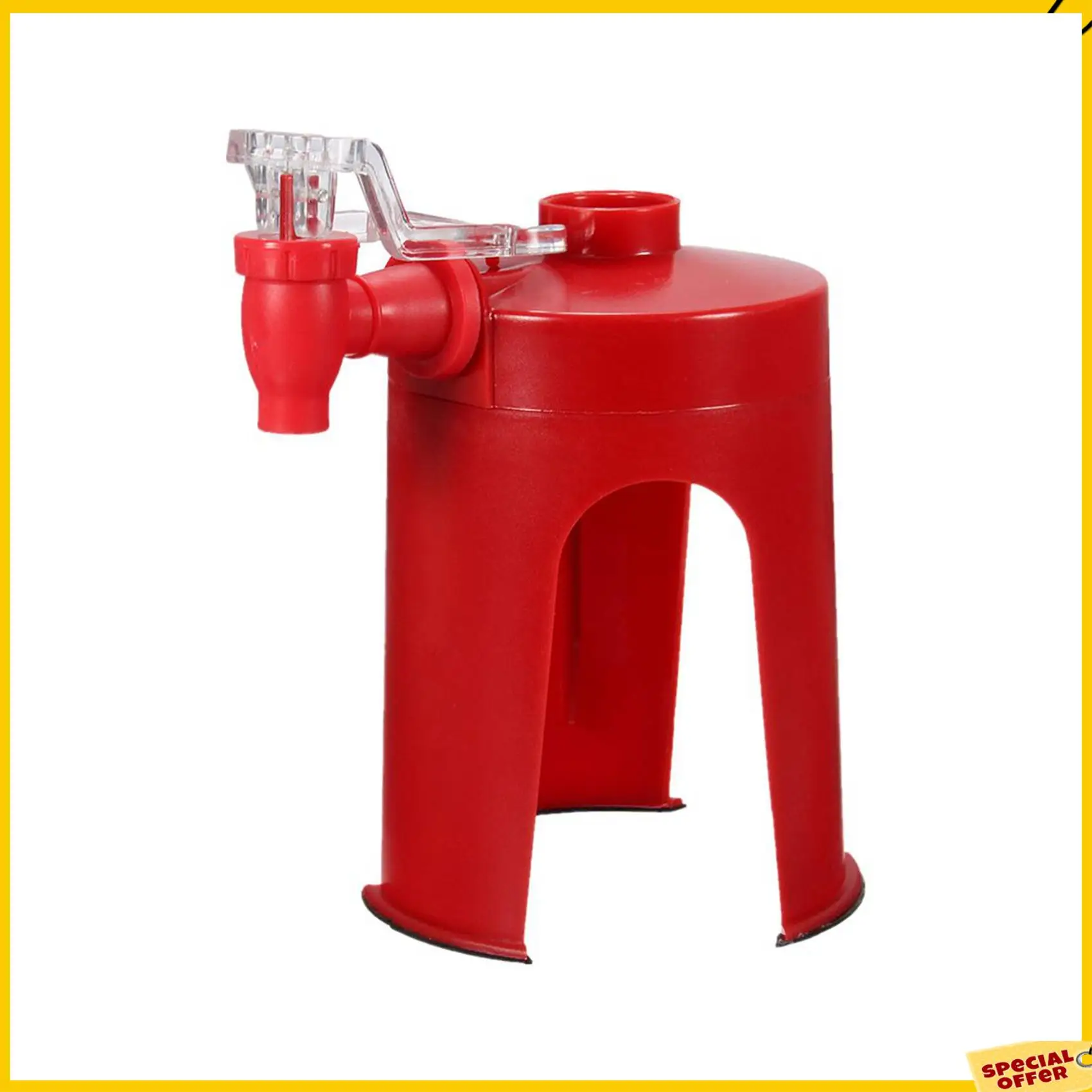 A24p 2x dispensador de refrigerante fizz dispensador de bebidas dispensador de água festa cola sprite, vermelho