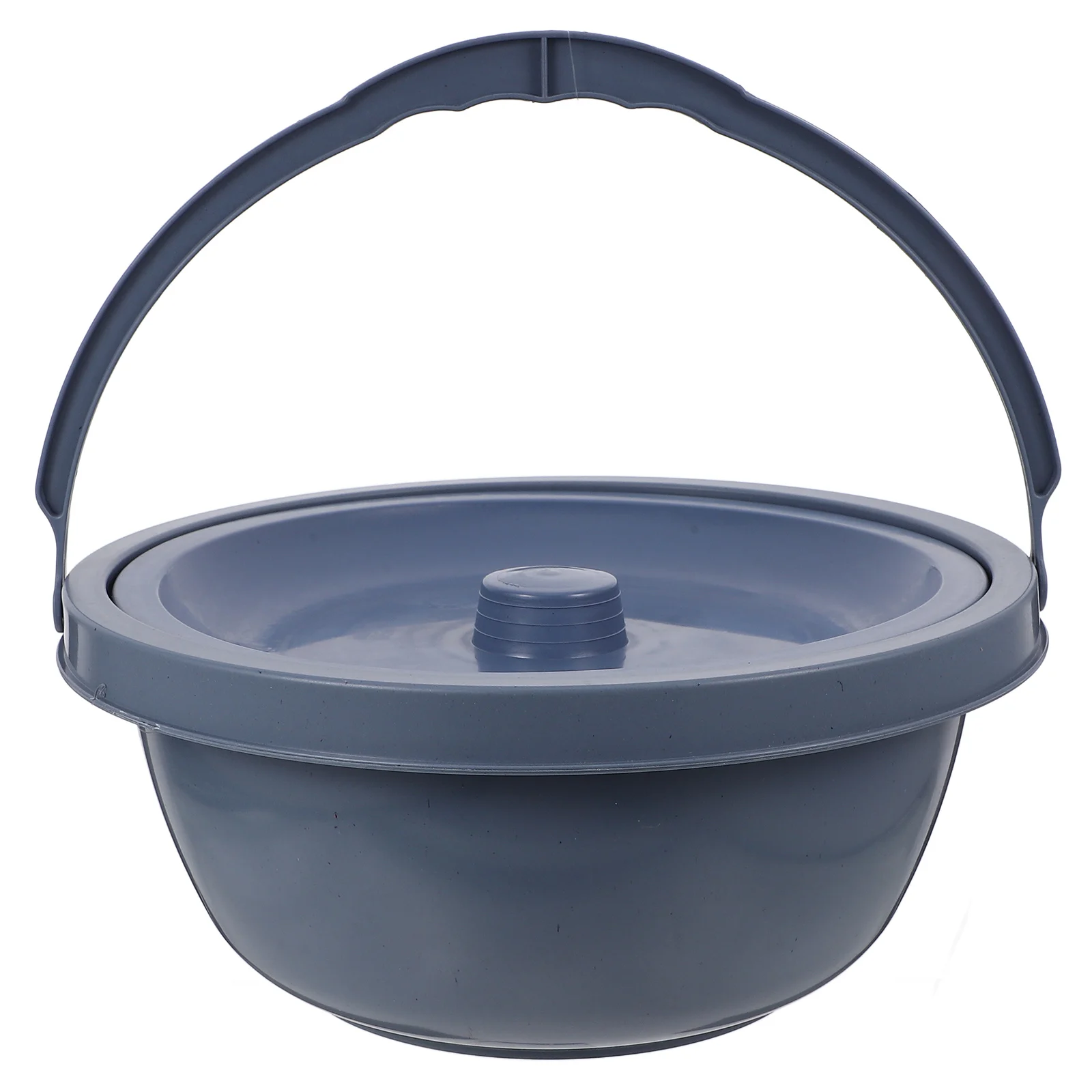 

Night Urine Elderly Health Pots Bedpan for Elderly Portable Toilet Lid PP Leakproof Hospital Home Care Deep Gray