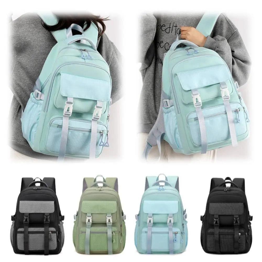 

Multi-Compartment Student Backpack Waterproof Large Capacity School Bag Wear-resistant Casual Children's Shoulder Backpack
