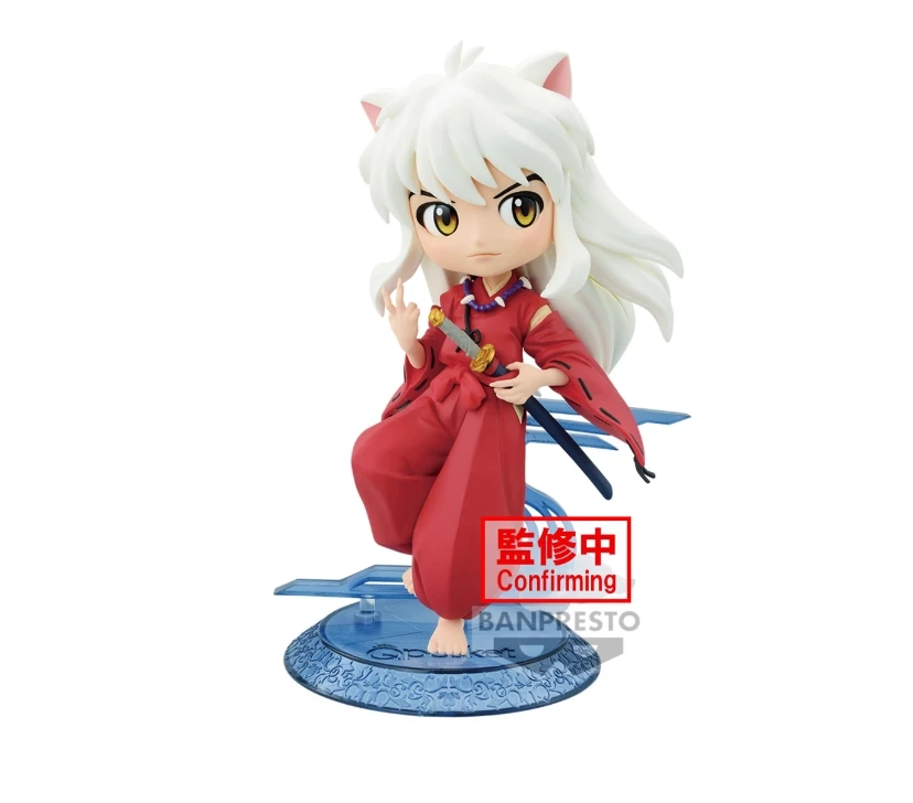 Bandai Original Qposket Inuyasha&Shippou Anime Anime Action Figure Desktop Ornaments Cartoon Figures Model Kids Gift